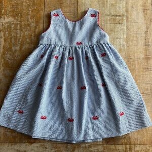 Betti Terrell girls seersucker dress size 2